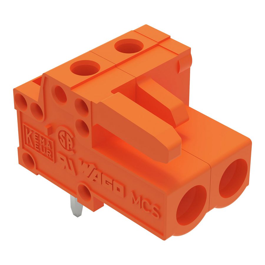 THT FE steker HA raster 5,08mm oranje 232-262 VVE=100
