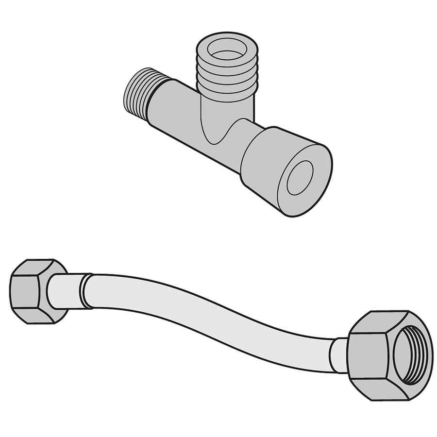 ViClean hoekstopkraan met wateraansluitslang