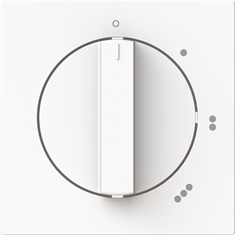 Centraalplaat 3-standen draaischakelaar 2710U art-matwit (2542 DR/01-44M)