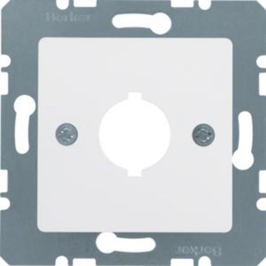 Centraalplaat met inbouwopening diam 188mm polarwit mat