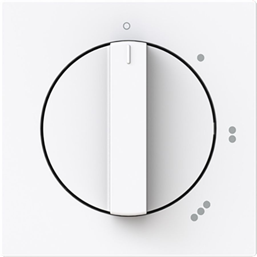 Centraalplaat 3-standen draaischakelaar 2710U art-wit (2542 DR/01-44G)