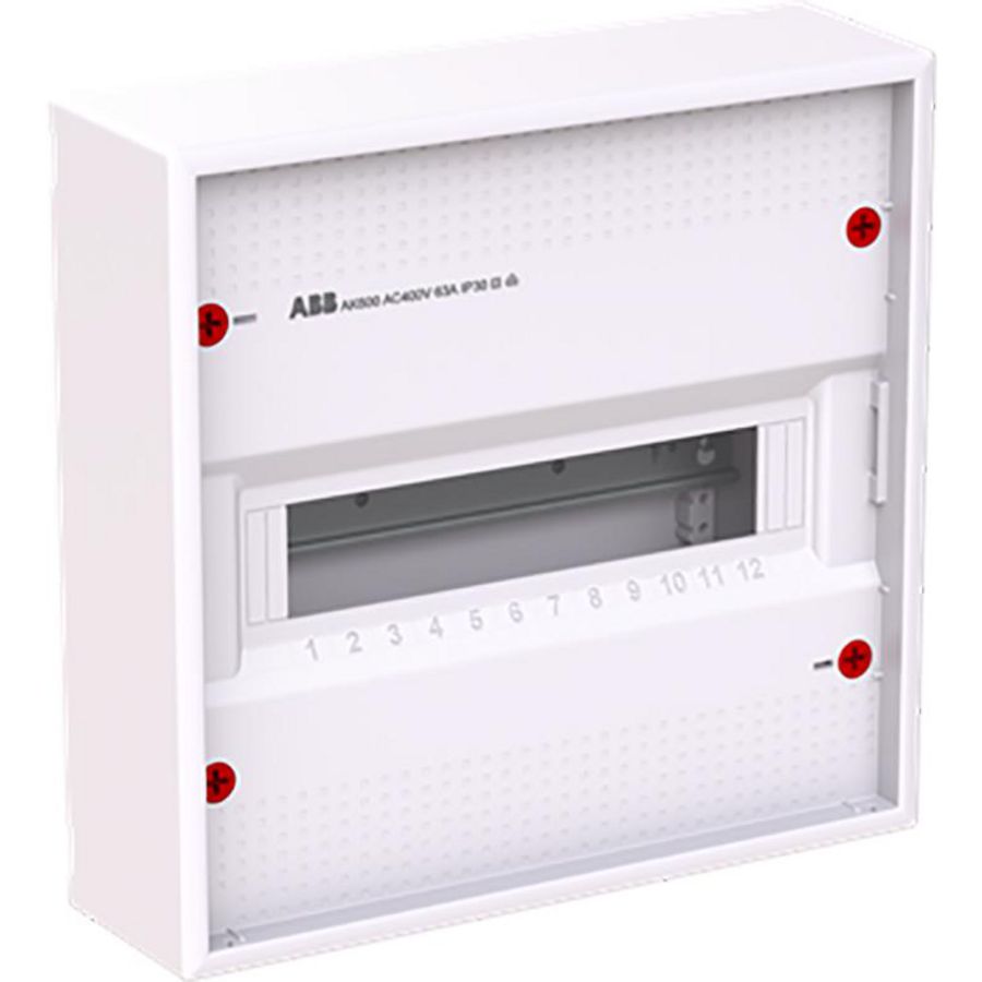 Installatiekast 12M 1R zonder deur RAL9016 AK612N2