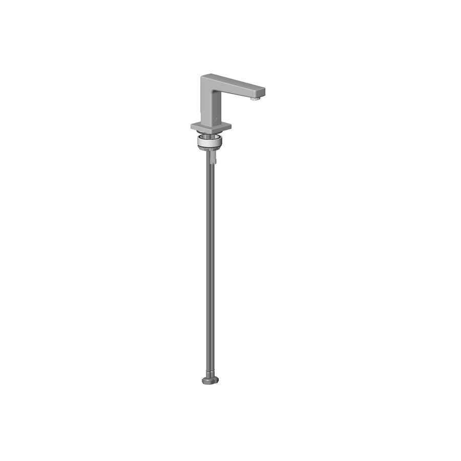 Uitloop hoekig 200mm 5,68 l/min.Soft Black