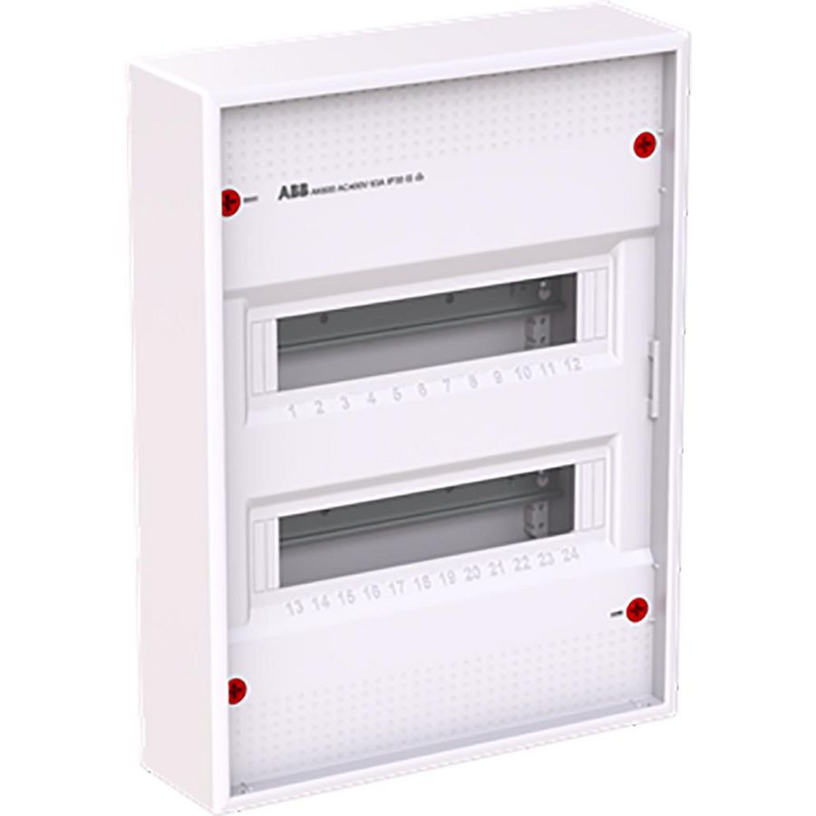 Installatiekast 24M 2R zonder deur RAL9016 AK624N3
