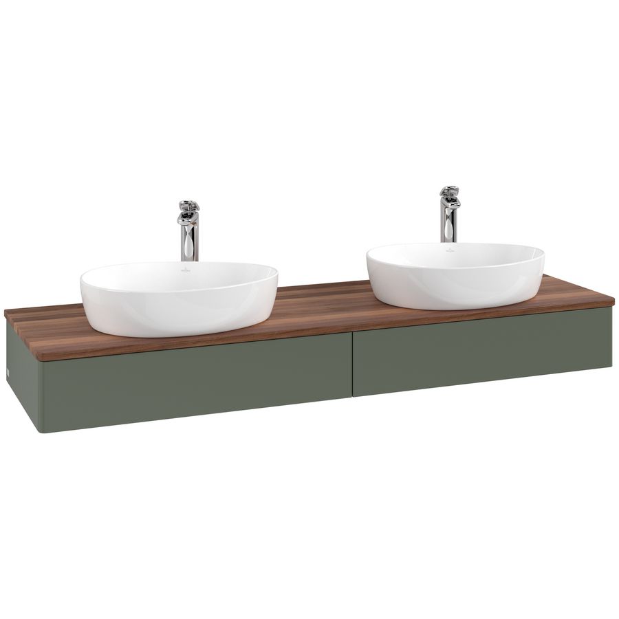 Wastafelonderkast Antao 1600x190x500mm L.Green Matt Lacquer K17052HL