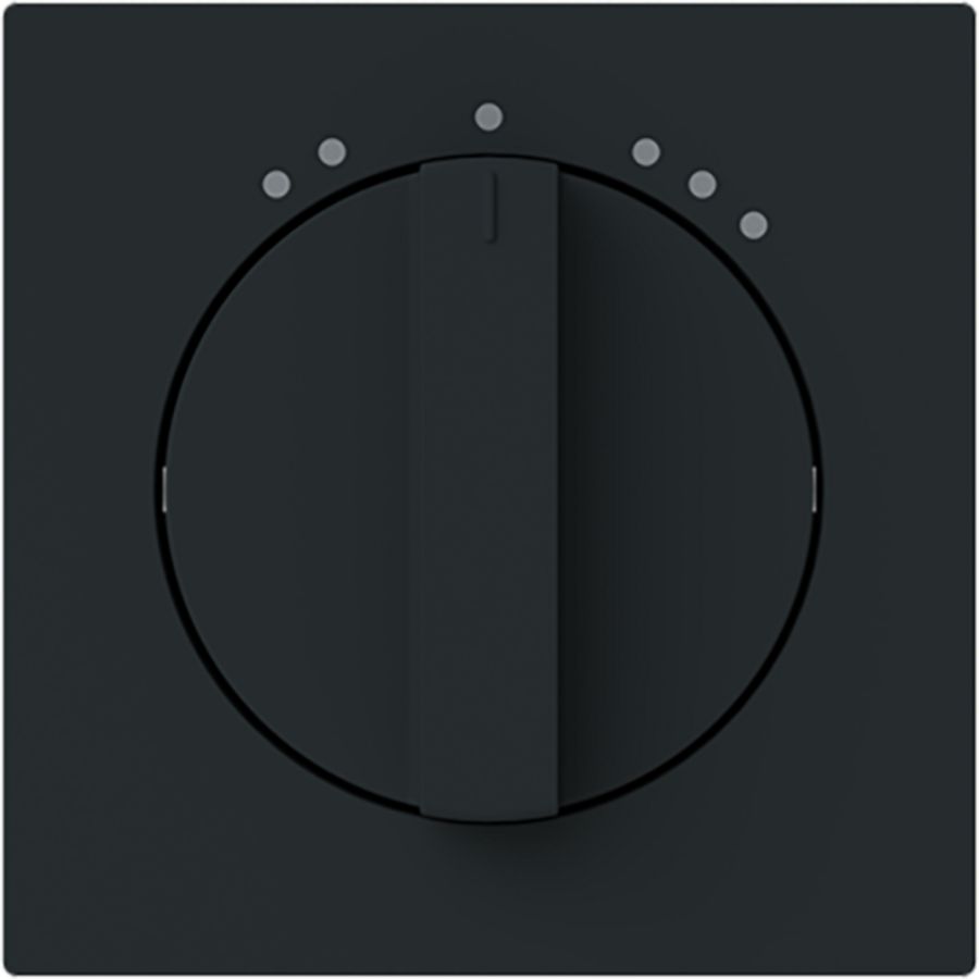 Centraalplaat met greep voor sokkel 2711U art-matzwart (1740 DRL-45M-503)