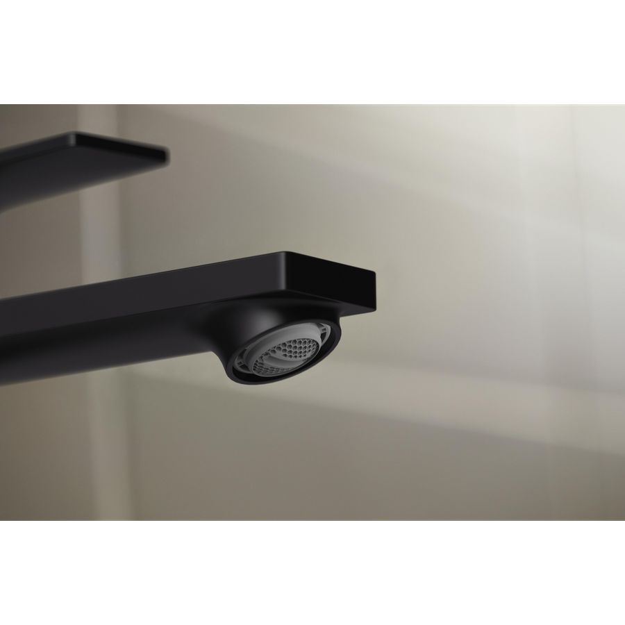 Rebris E 1-hendel wastafelkraan 110 CoolStart mat zwart