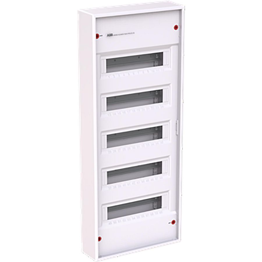 Installatiekast 60M 5R zonder deur RAL9016 AK660N4