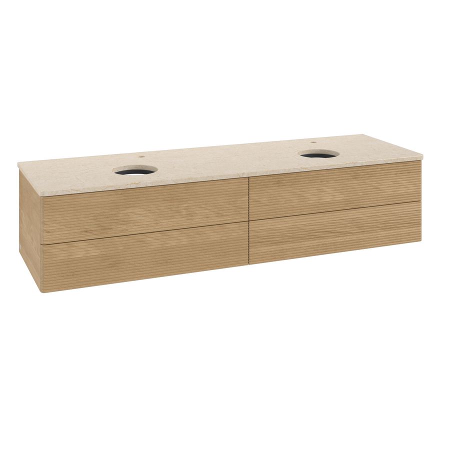 Wastafelonderkast Antao 1600x360x500mm Honey Oak L28153HN