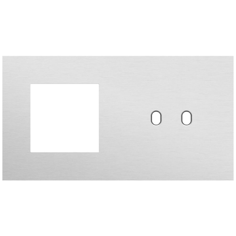 Afdekplaat 2-voud horiz. 71mm centerafst. 155-57808