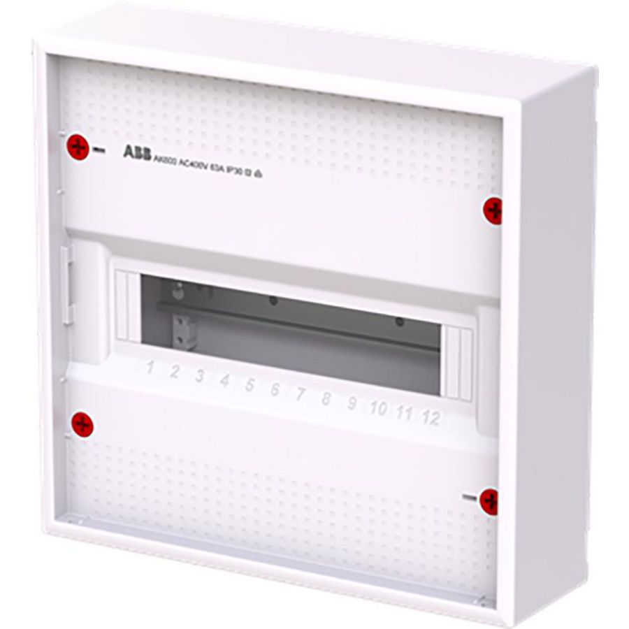 Installatiekast 12M 1R zonder deur RAL9016 AK612E2