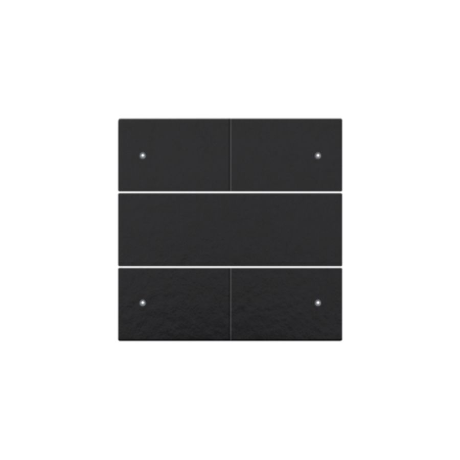 Afwerkingsset 4-voudige pot.vrij knop 24V Led pianoblack