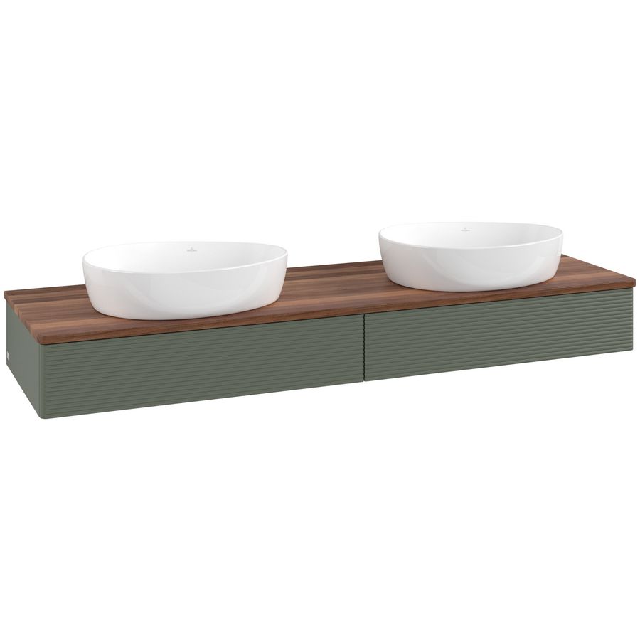Wastafelonderkast Antao 1600x190x500mm L.Green Matt Lacquer K17112HL