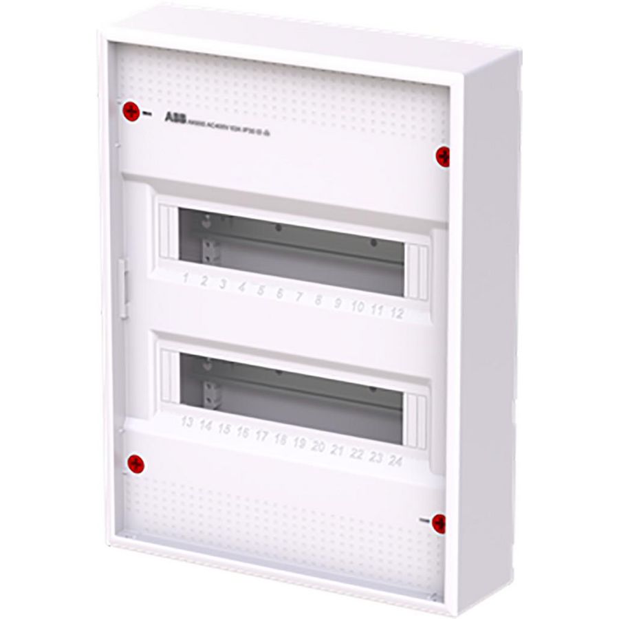 Installatiekast 24M 2R zonder deur RAL9016 AK624E2