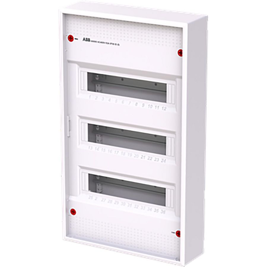 Installatiekast 36M 3R zonder deur RAL9016 AK636E3