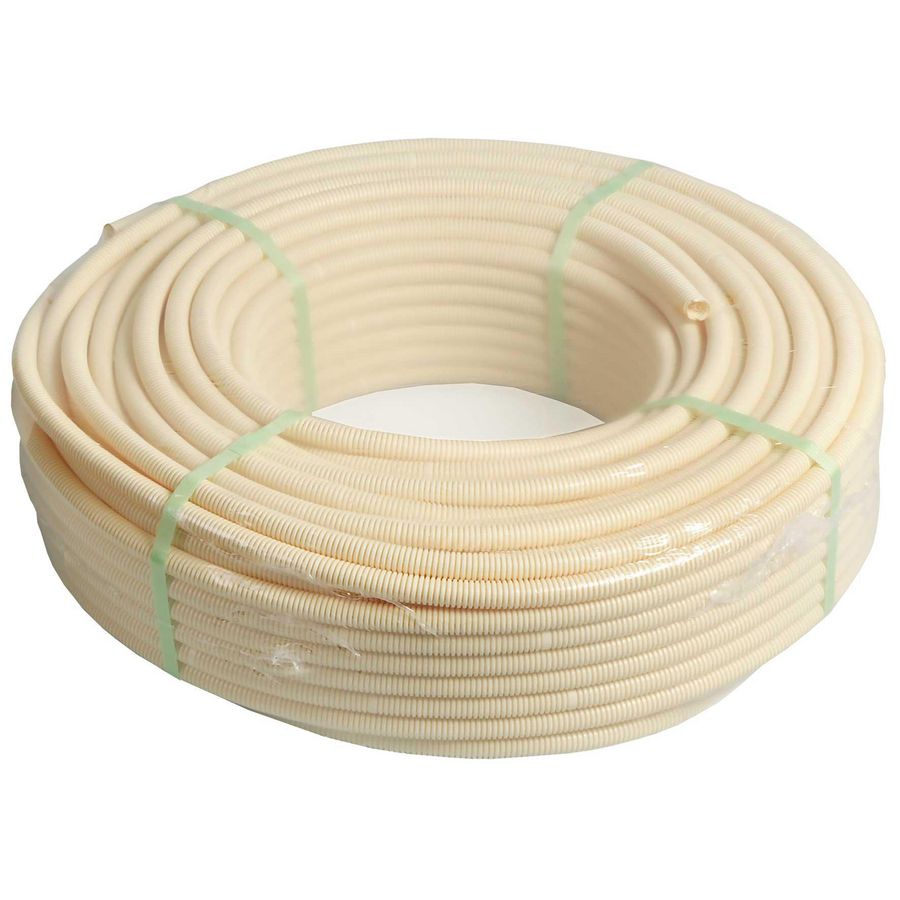 Rol a 100m. Installatiebuis Electroflex diam. 16mm creme
