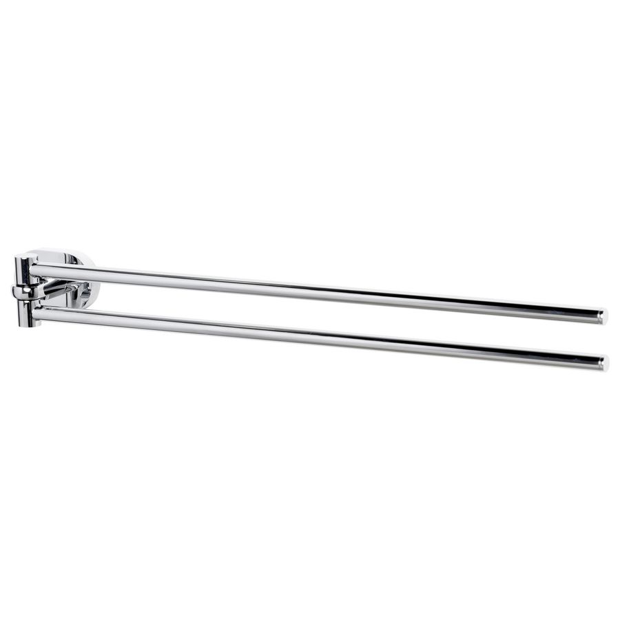 Dubbele handdoekhouder draaibaar chroom 38cm GIO
