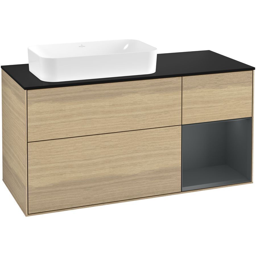 Wastafelonderkast Finion 1200x603x501mm Oak Veneer G282HGPC