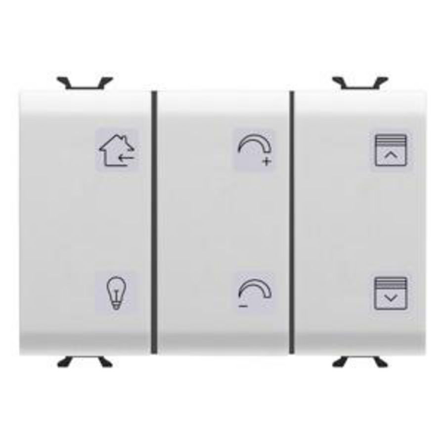 DRUKKNOPPANEEL MET UITWISSELBARE SYMBOLEN-KNX-6 KANALEN