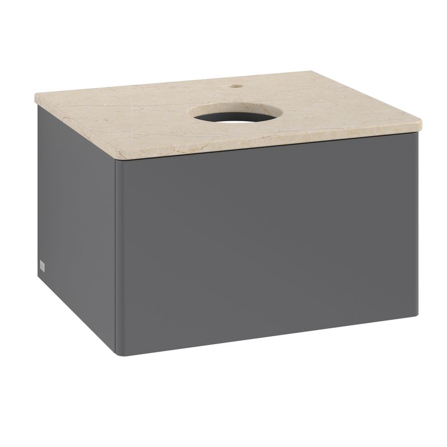 Wastafelonderkast Antao 600x360x500mm Antr. Matt Lacquer K29053GK