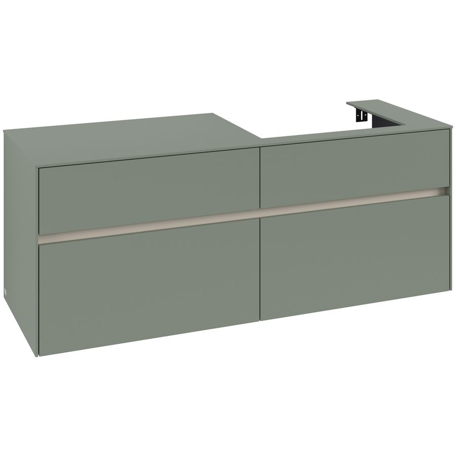 Wastafelonderkast Collaro 1400x548x500mm Soft Green C08600AF