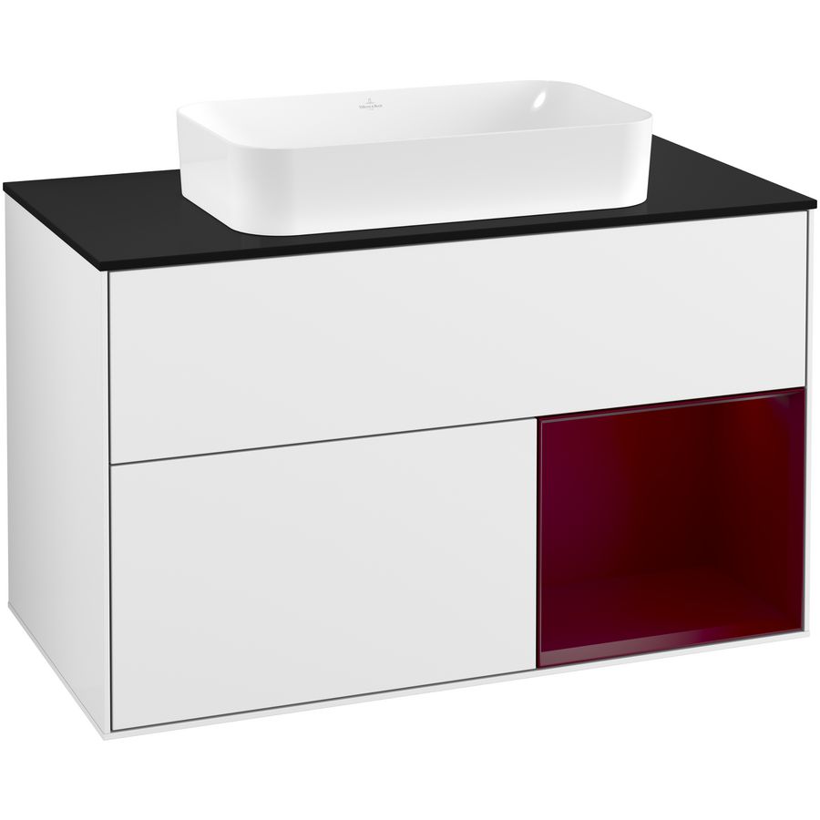 Wastafelonderkast Finion 1000x603x501mm G.White.L G252HBGF