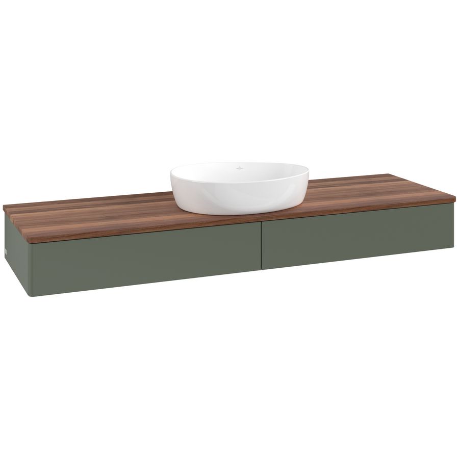 Wastafelonderkast Antao 1600x190x500mm L.Green Matt Lacquer L14012HL