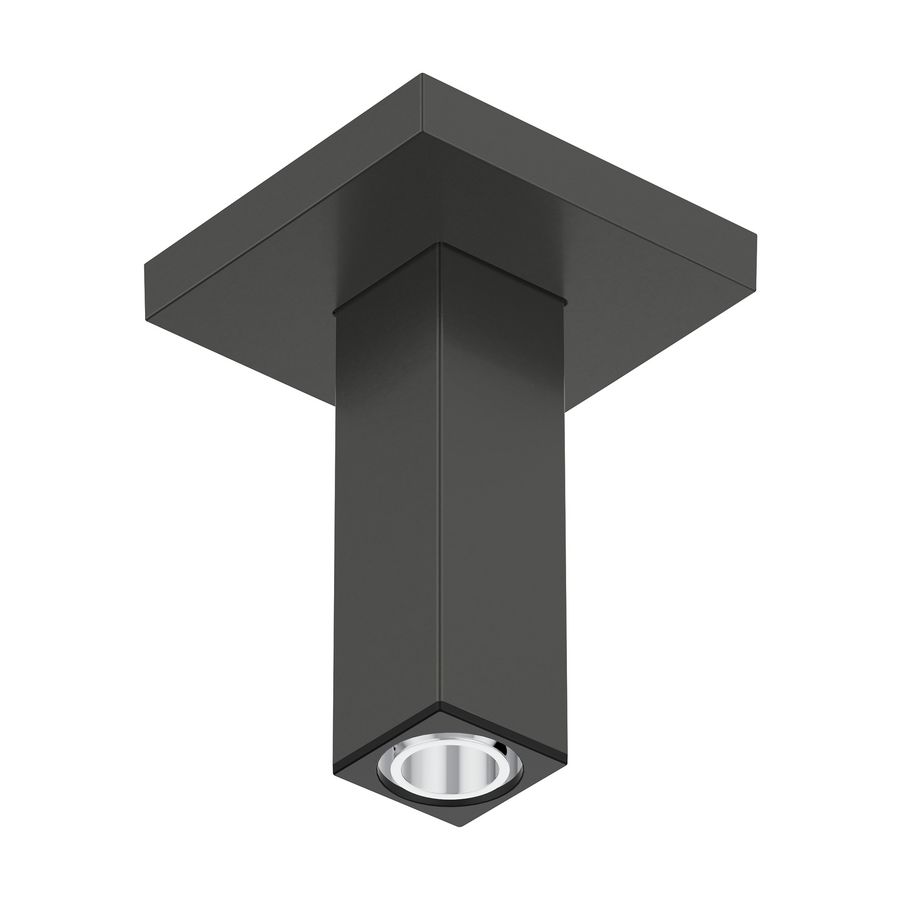 Plafondaansluiting E 10cm Brushed Black Chrome