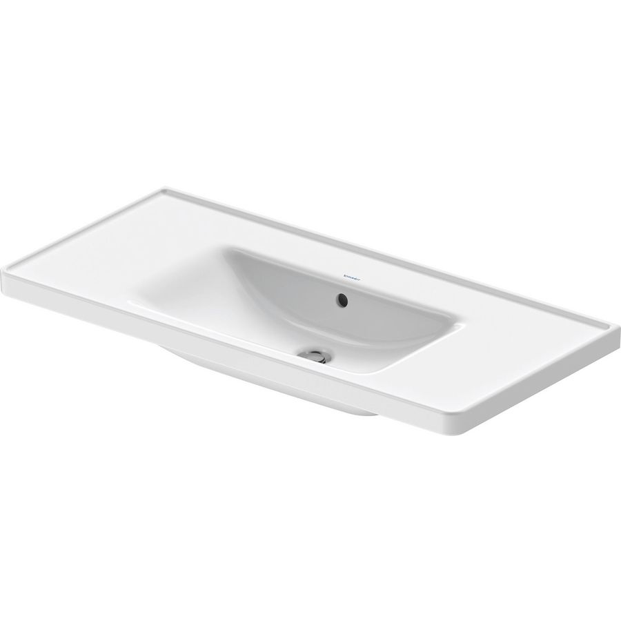 D-NEO #236710 wastafel 1005mm wit zonder kraangat met overloop