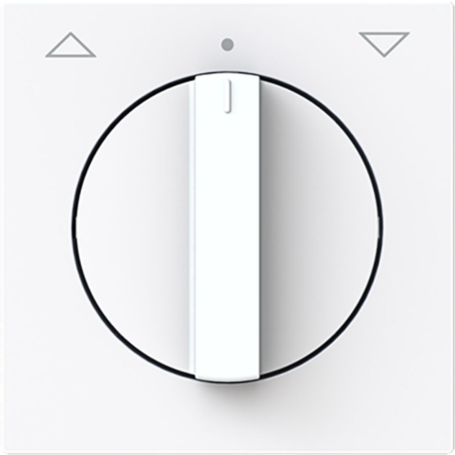 Centraalplaat met greep inbouwjaloezieschakelaar art-wit (1740-44G)