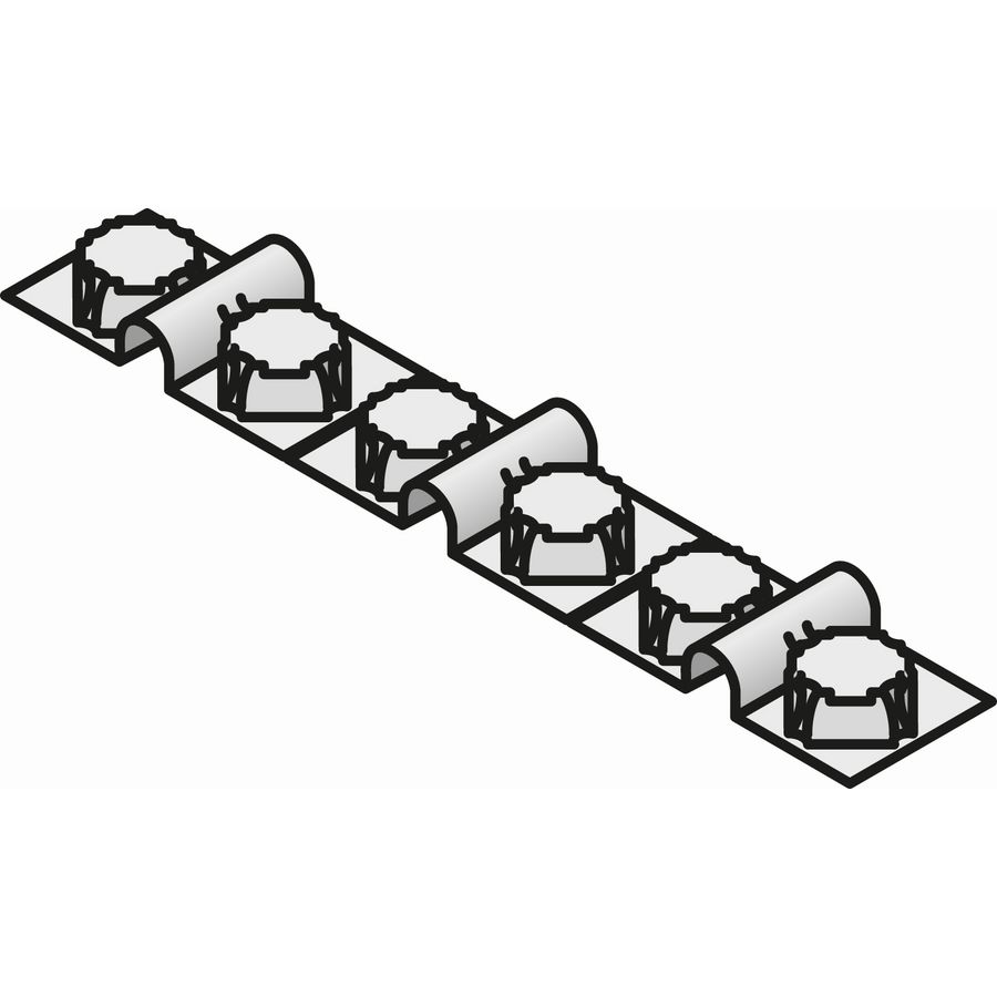 Diagonale leidinghouder Tecto deelbaar VVE=10