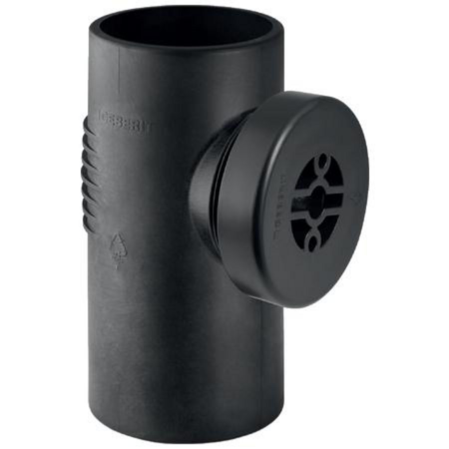 Ontstoppingsstuk 90° 110mm polyethyleen (PE) Silent-db20 geluidsarm