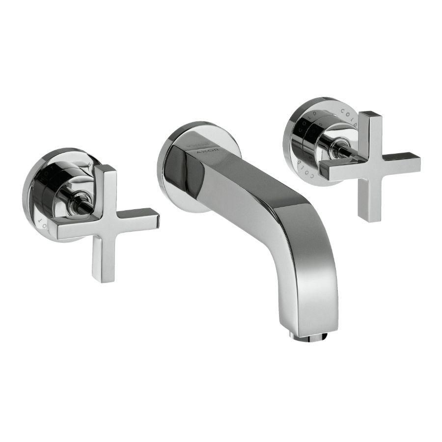 AXOR Citterio 3-gats wandmengkraan+lange uitl+kruisgr chroom