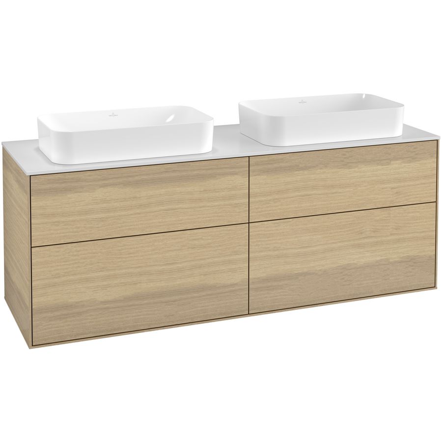 Wastafelonderkast Finion 1600x603x501mm Oak Veneer G31100PC