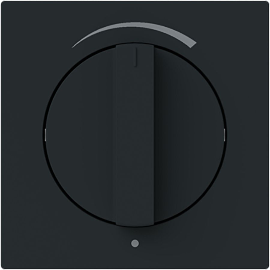 Centraalplaat met greep volume art-matzwart (1740 DR/03-45M)