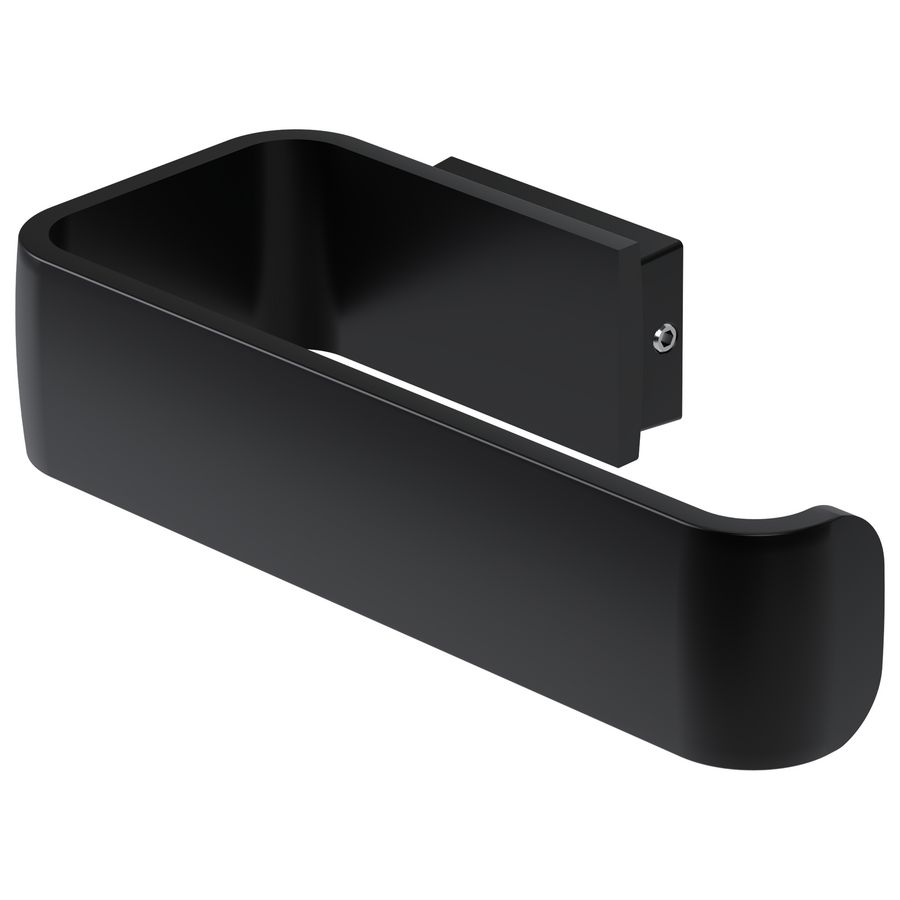 Closetrolhouder zwart aluminium ALINE