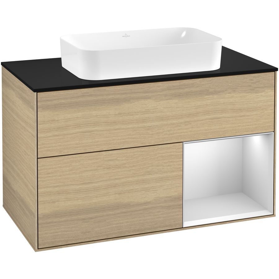 Wastafelonderkast Finion 1000x603x501mm Oak Veneer G252MTPC
