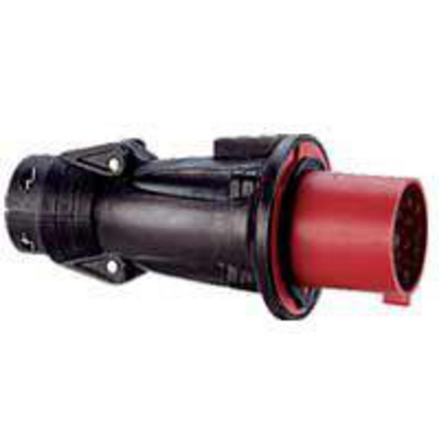 Stekker recht 400V 16A 4-polig IP44 rubber Hypra