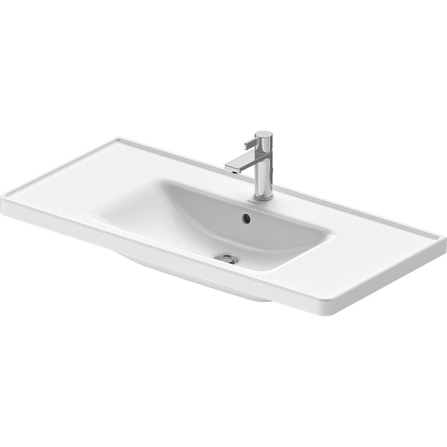 D-NEO #236710 wastafel 1005mm wit met kraangat met overloop
