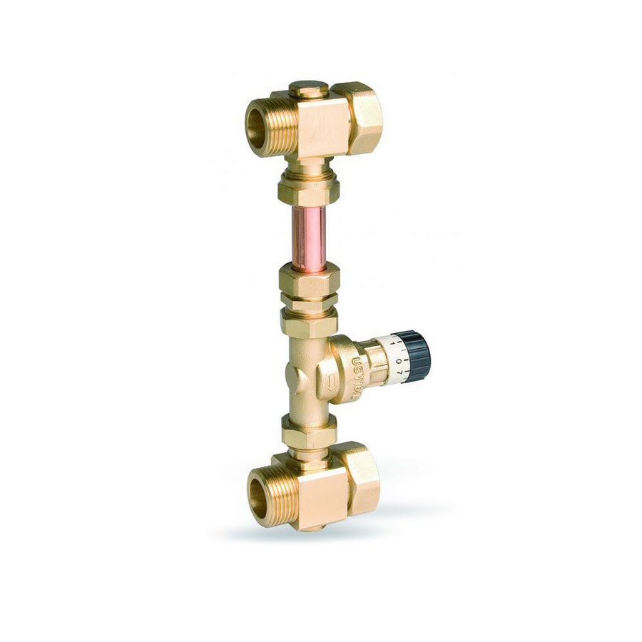 Verschildruk-overdrukventiel USV-set wartel 1"-M 1" messing