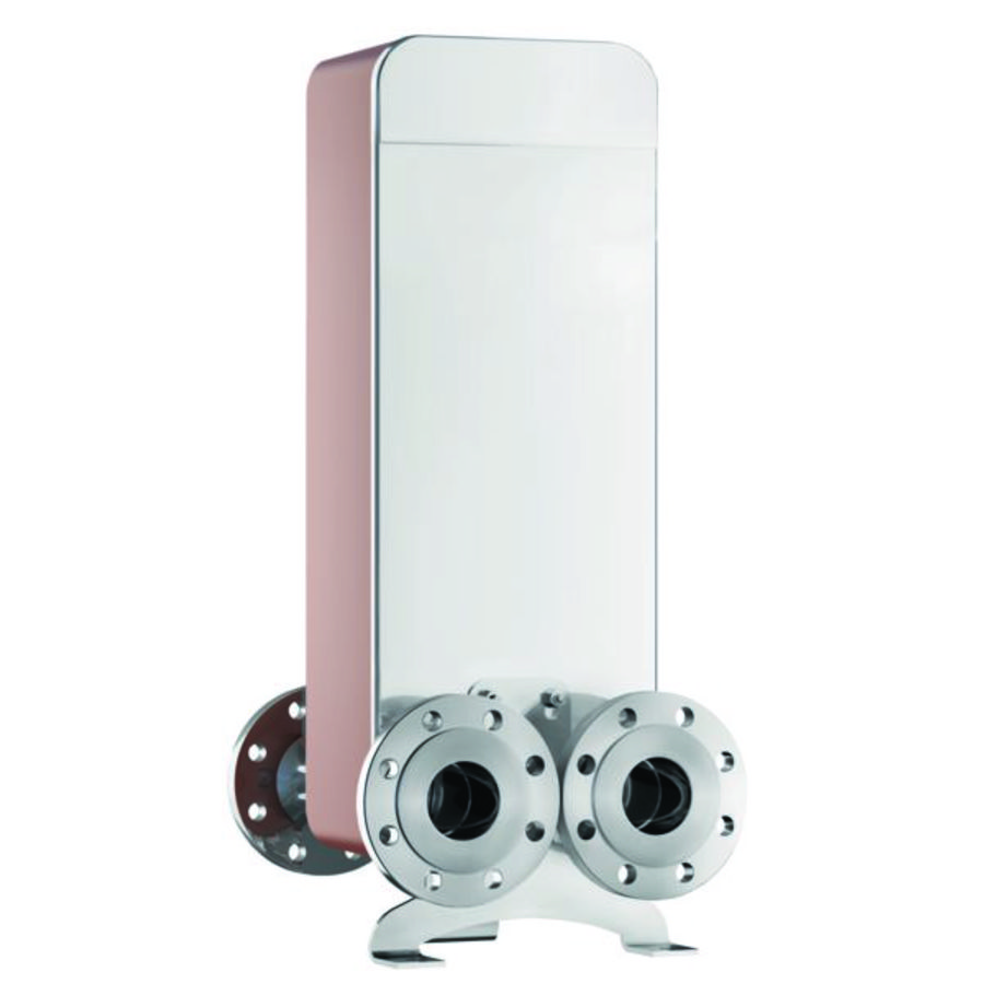 Warmtewisselaar Longtherm gesoldeerd RLB-235-2-100 flensaansluiting DN80/PN40
