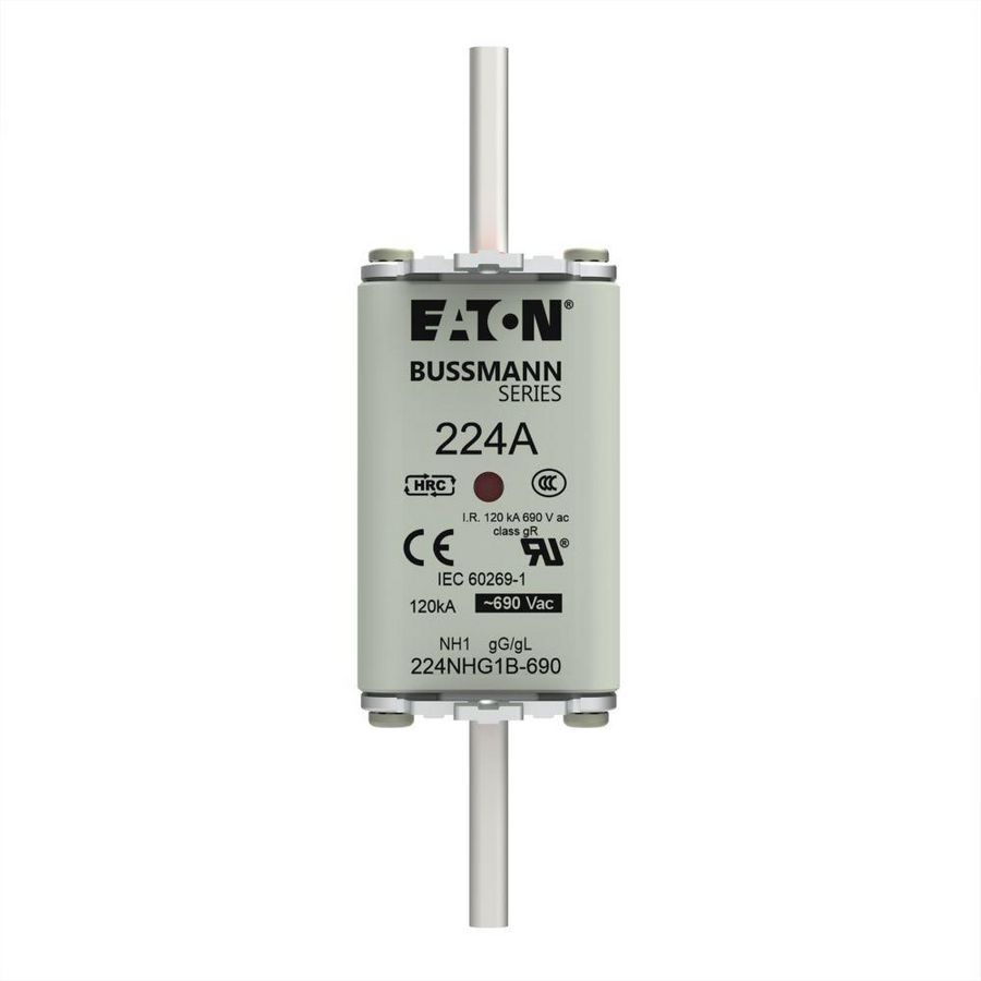 Zekering laagsp. 224A AC 690V NH1 gL/gG dubbele meld VVE=3