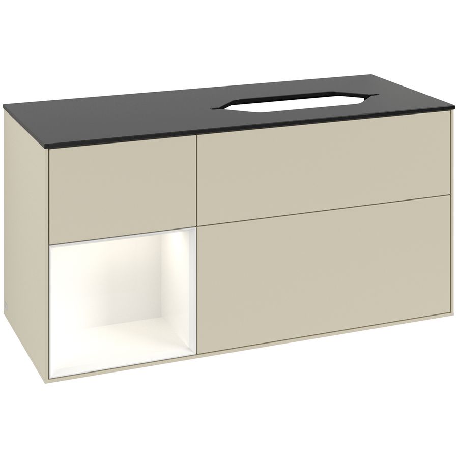 Wastafelonderkast Finion 1200x603x501mm S.Grey Matt Lacquer G682GFHJ