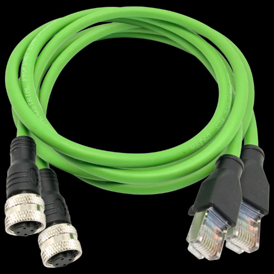 Adapter kabel PROFINET RJ45m-M12f D coded 1m 2 st.
