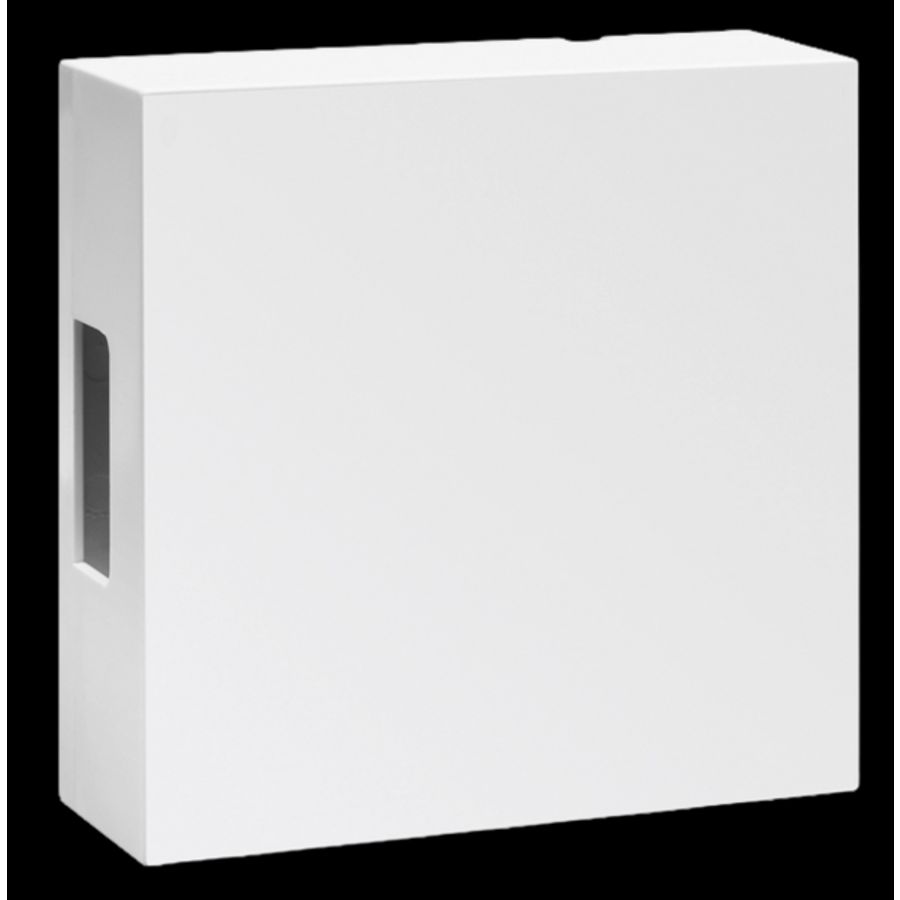 Gong elektromechanisch voeding met 9V-blokbatterij of trafo wit mat