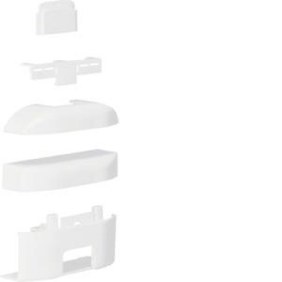 T-stuk voor goot 12x20mm LFK verkeerswit