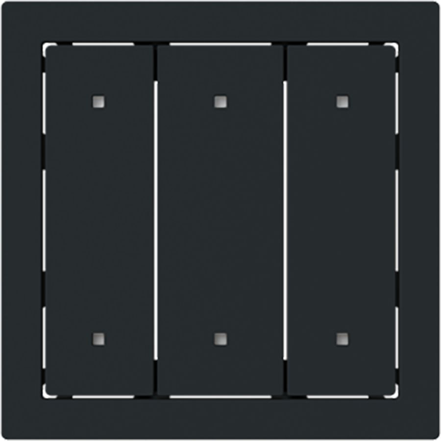 Bedieningswip 3v met lens art-matzwart (2570-30-45M)