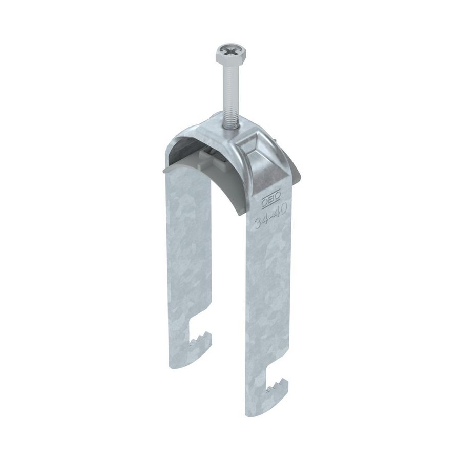 Beugelklem 2056 2vgd 34-40mm staal verzinkt VVE=50