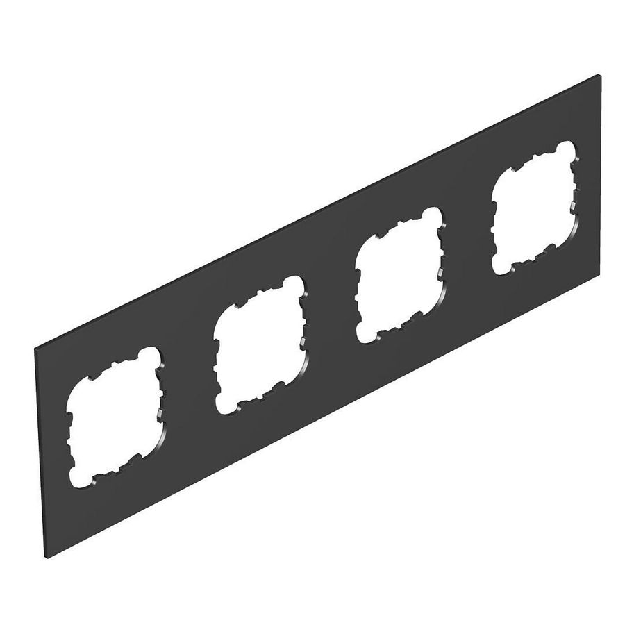 Afdekplaat 4 x EK voor T12L 284x88mm Polyvinylchloride