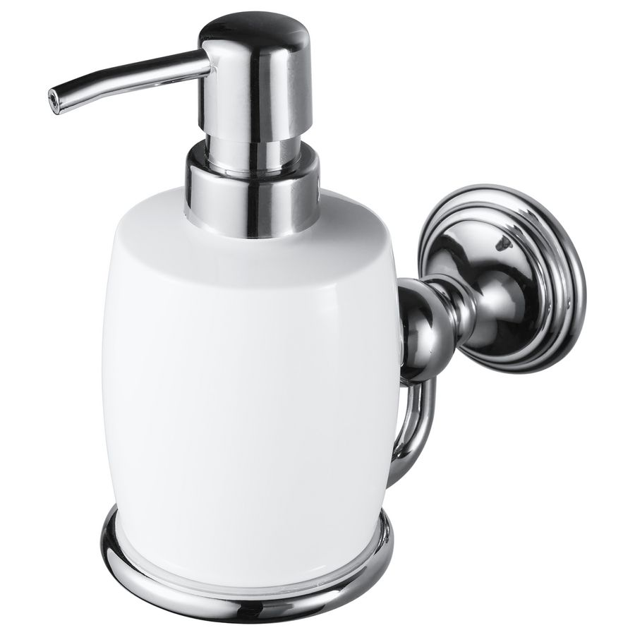 Zeepdispenser chroom keramiek ALLURE